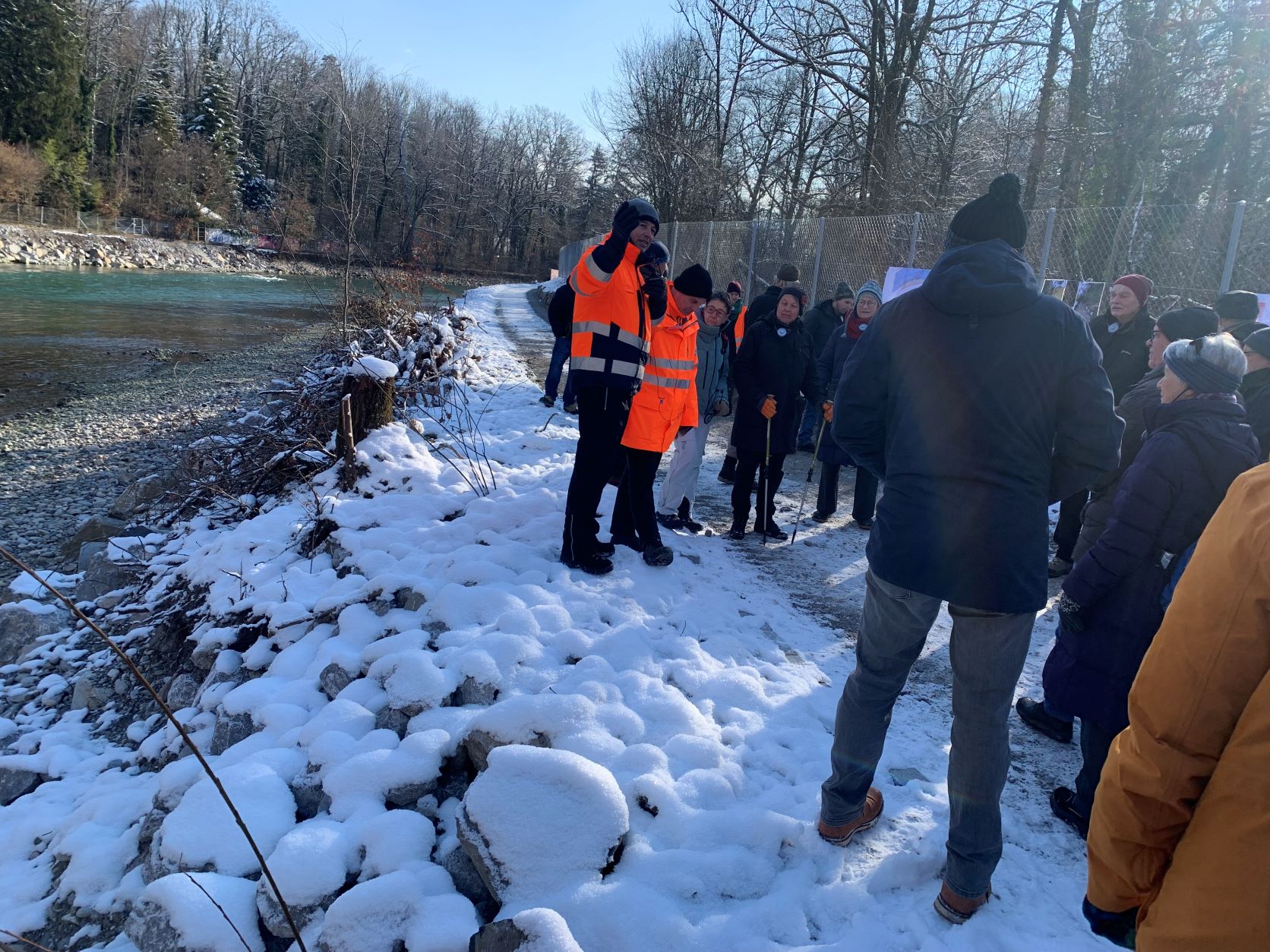 Sanierung der Uferverbauungen entlang der Aare im Bereich Eichholz-Dählhölzli.