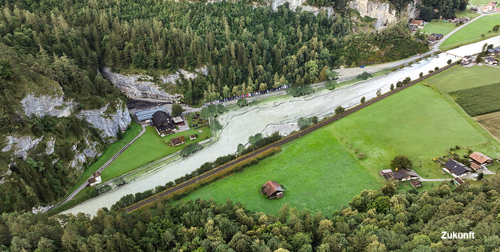 Wasserbauplan Hasliaare Aareschlucht - Brienzersee; Tiefbauamt des Kantons Bern